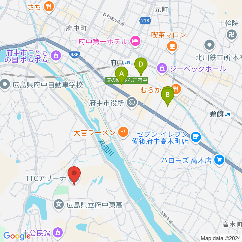 TTCアリーナ周辺の駐車場・コインパーキング一覧地図