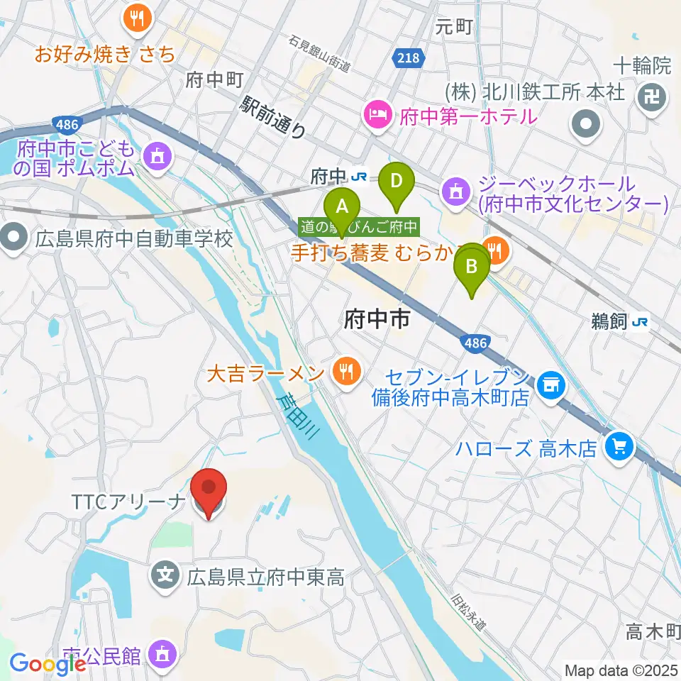 TTCアリーナ周辺の駐車場・コインパーキング一覧地図