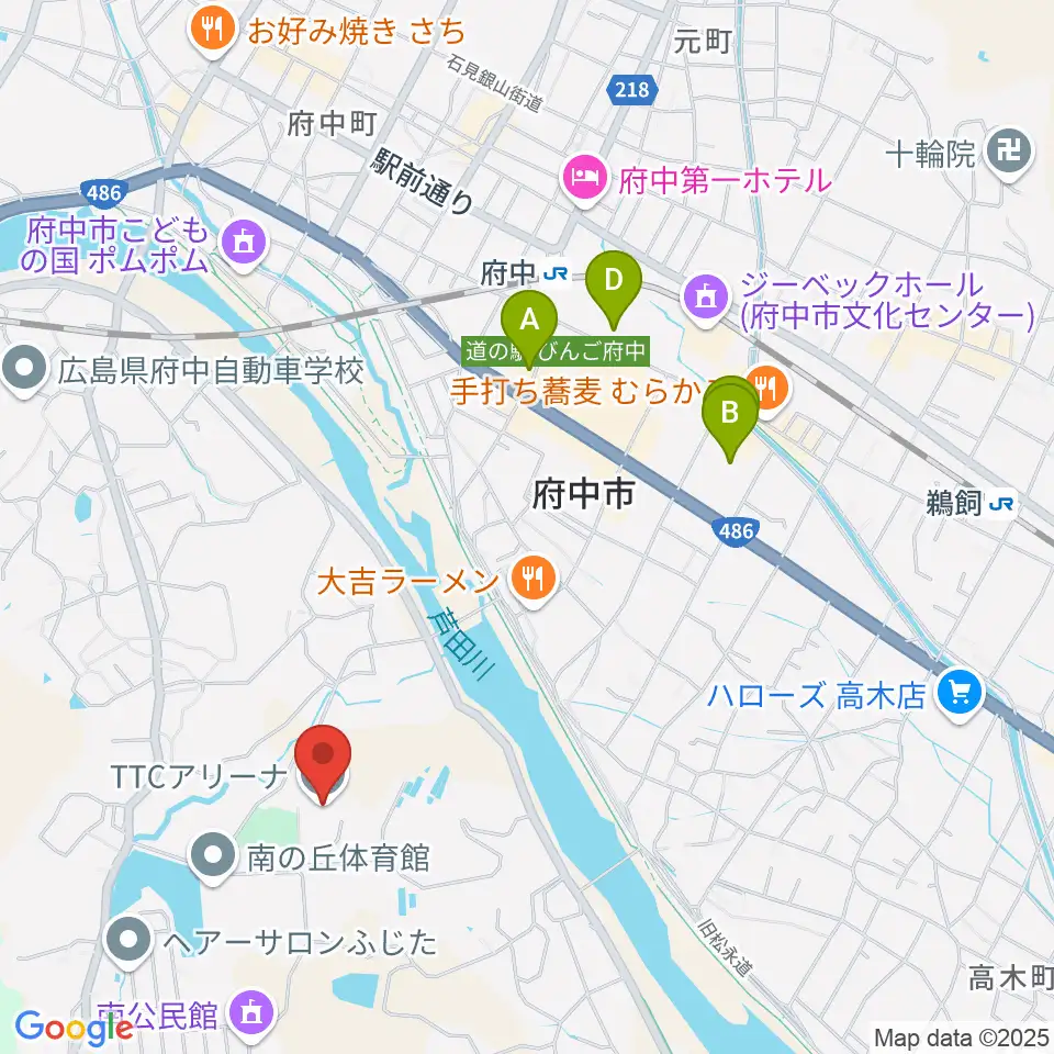 TTCアリーナ周辺の駐車場・コインパーキング一覧地図