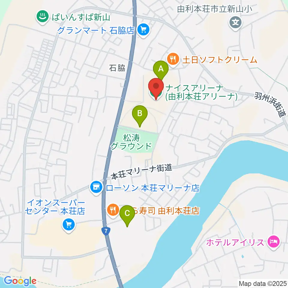 ナイスアリーナ周辺の駐車場・コインパーキング一覧地図