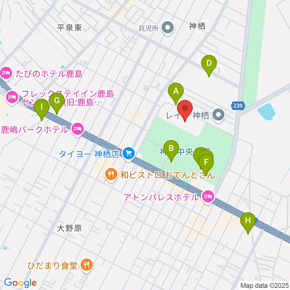 かみす防災アリーナ周辺の駐車場・コインパーキング一覧地図