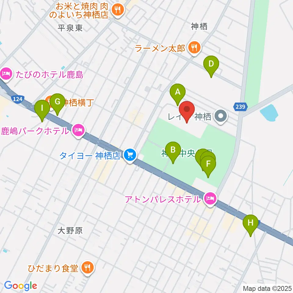 かみす防災アリーナ周辺の駐車場・コインパーキング一覧地図