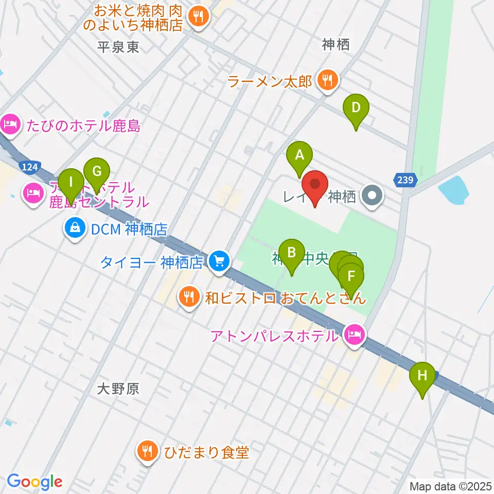 かみす防災アリーナ周辺の駐車場・コインパーキング一覧地図