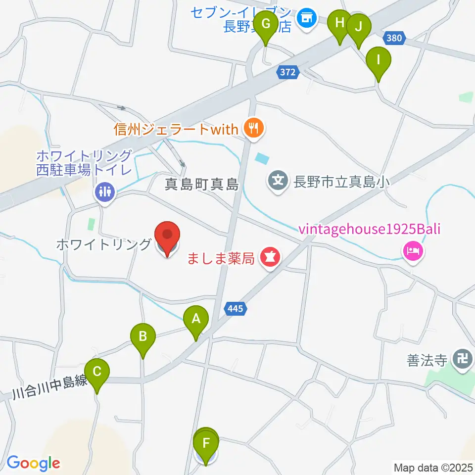 ホワイトリング周辺の駐車場・コインパーキング一覧地図