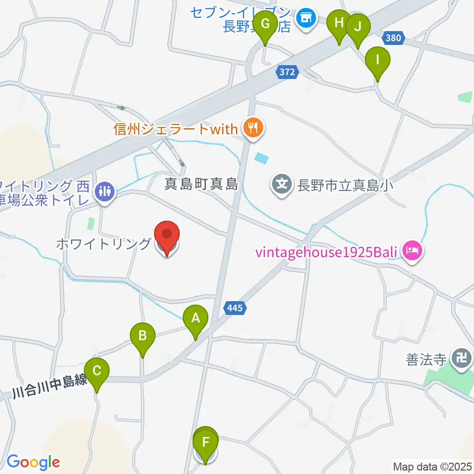 ホワイトリング周辺の駐車場・コインパーキング一覧地図
