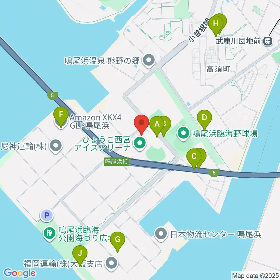 ライフパートナーアリーナ周辺の駐車場・コインパーキング一覧地図