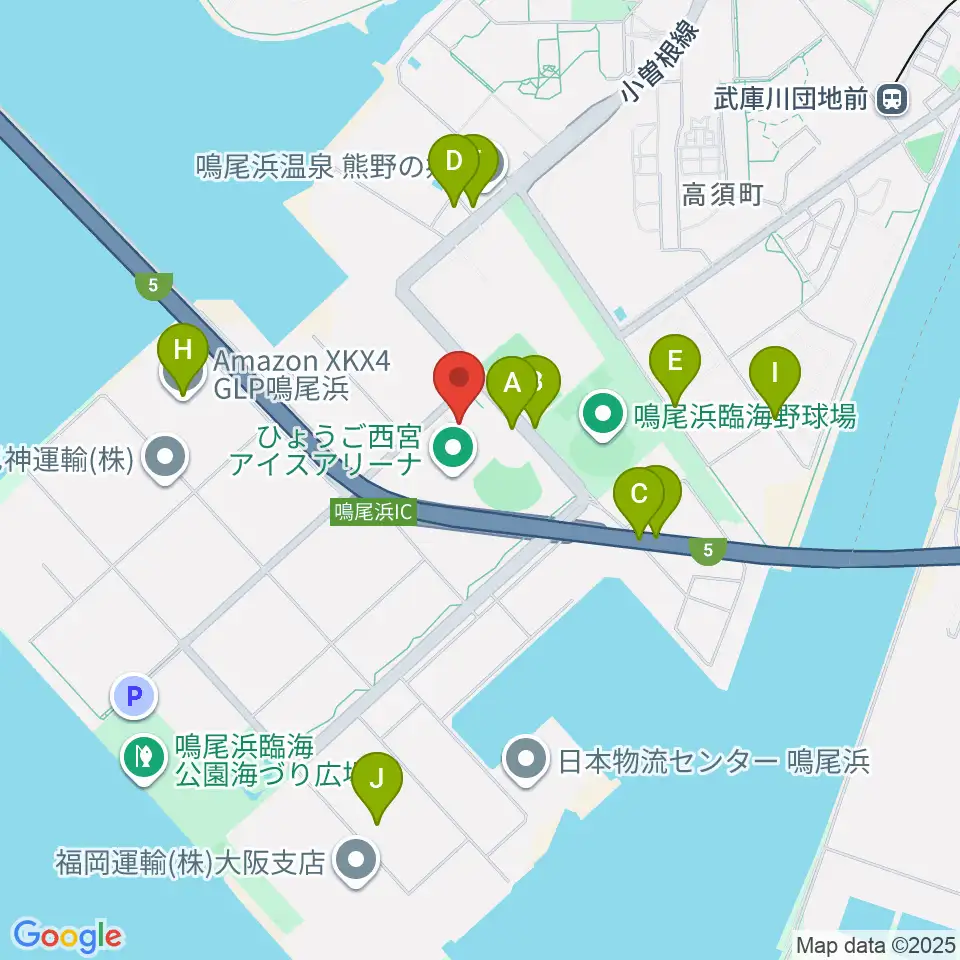 ライフパートナーアリーナ周辺の駐車場・コインパーキング一覧地図