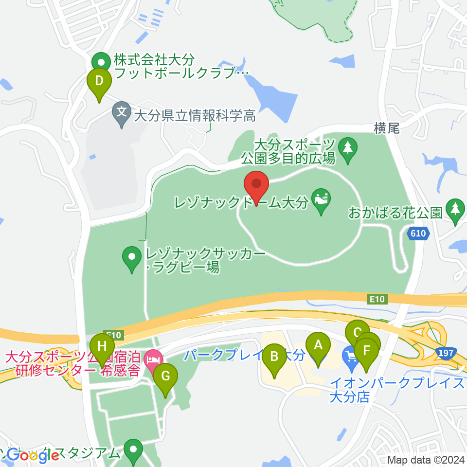レゾナック武道スポーツセンター周辺の駐車場・コインパーキング一覧地図
