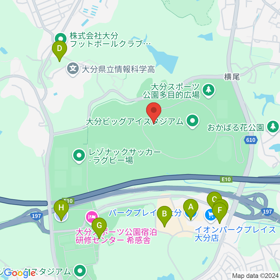 レゾナック武道スポーツセンター周辺の駐車場・コインパーキング一覧地図