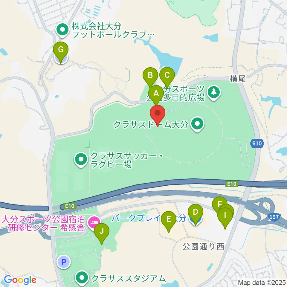 クラサス武道スポーツセンター周辺の駐車場・コインパーキング一覧地図