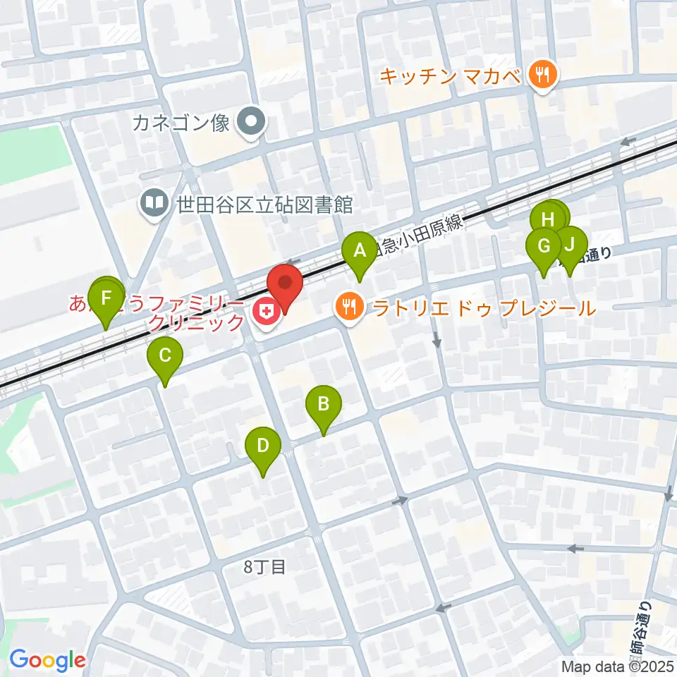 アブリールスタジオ周辺の駐車場・コインパーキング一覧地図