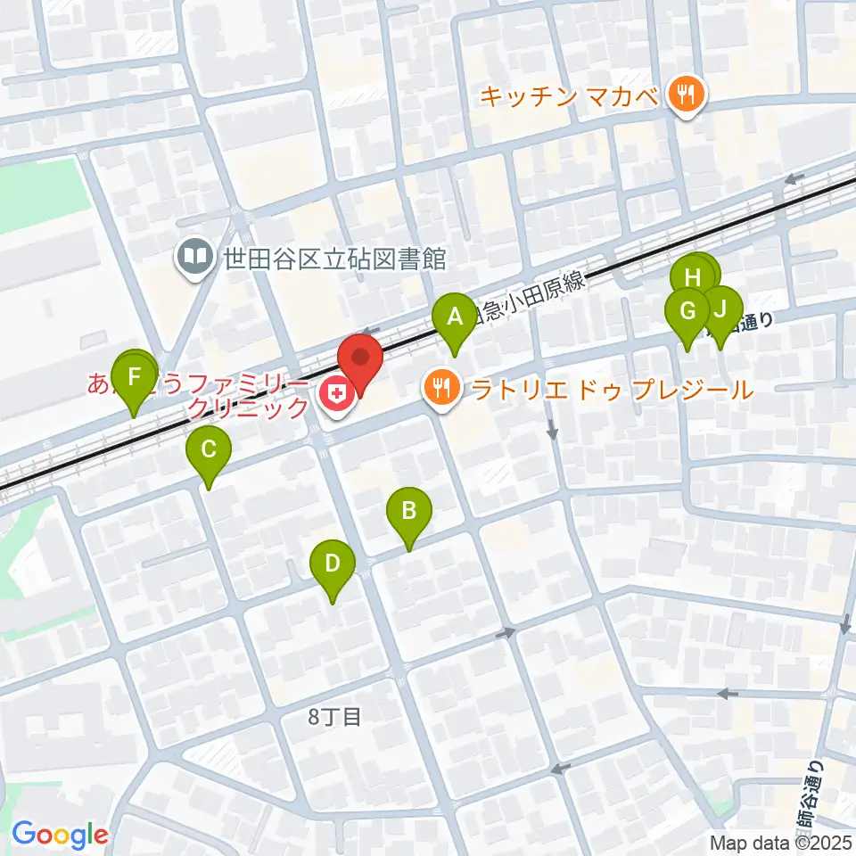 アブリールスタジオ周辺の駐車場・コインパーキング一覧地図