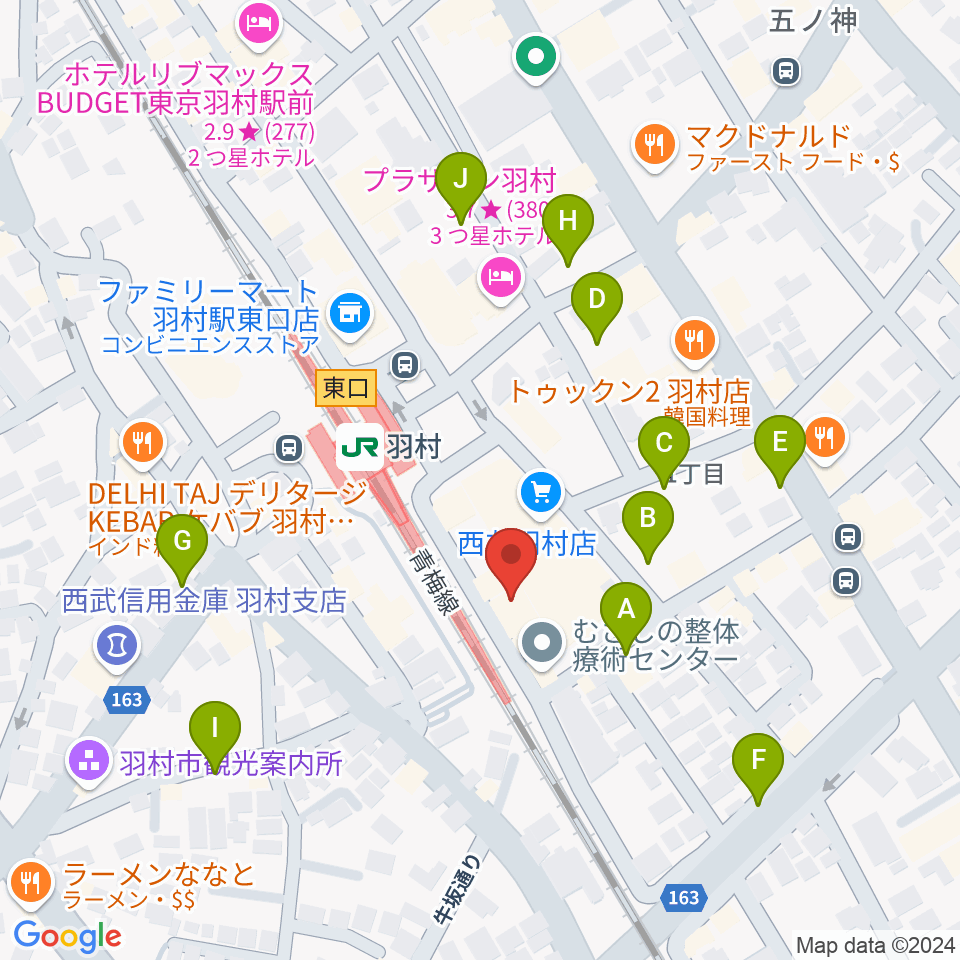 ミスターボージャングル周辺の駐車場・コインパーキング一覧地図