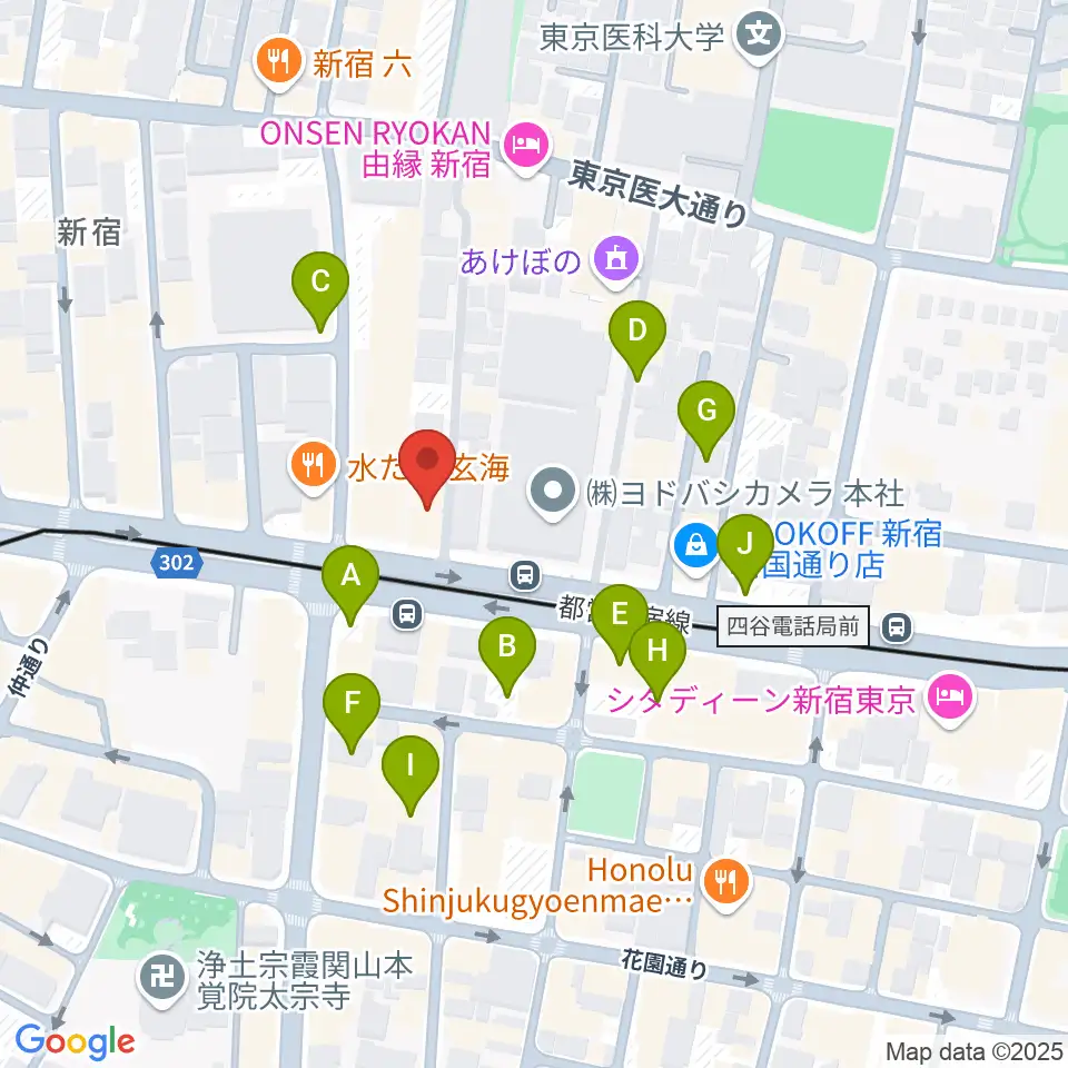 新宿アットシアター周辺の駐車場・コインパーキング一覧地図
