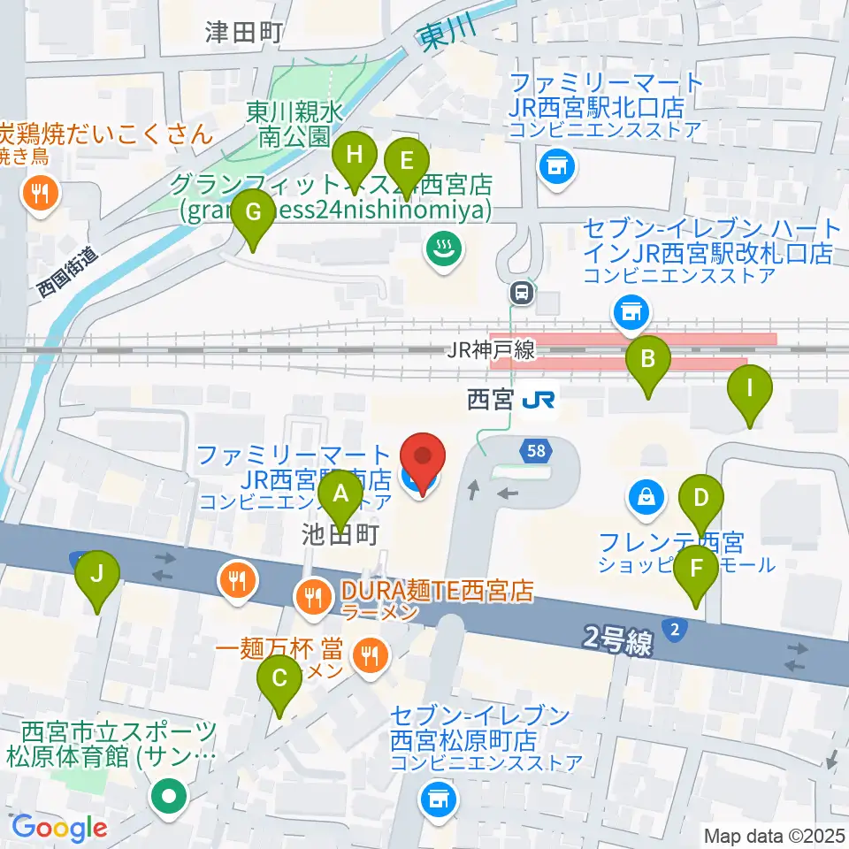 石井音楽教室周辺の駐車場・コインパーキング一覧地図
