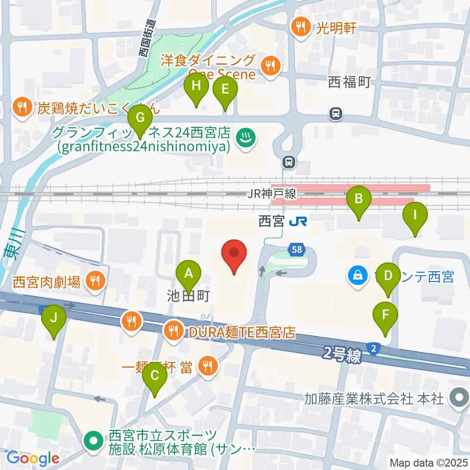 石井音楽教室周辺の駐車場・コインパーキング一覧地図