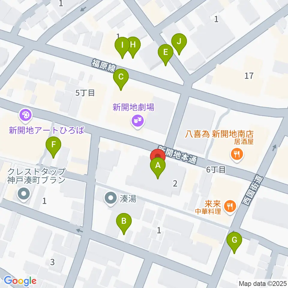 Cinema KOBE周辺の駐車場・コインパーキング一覧地図