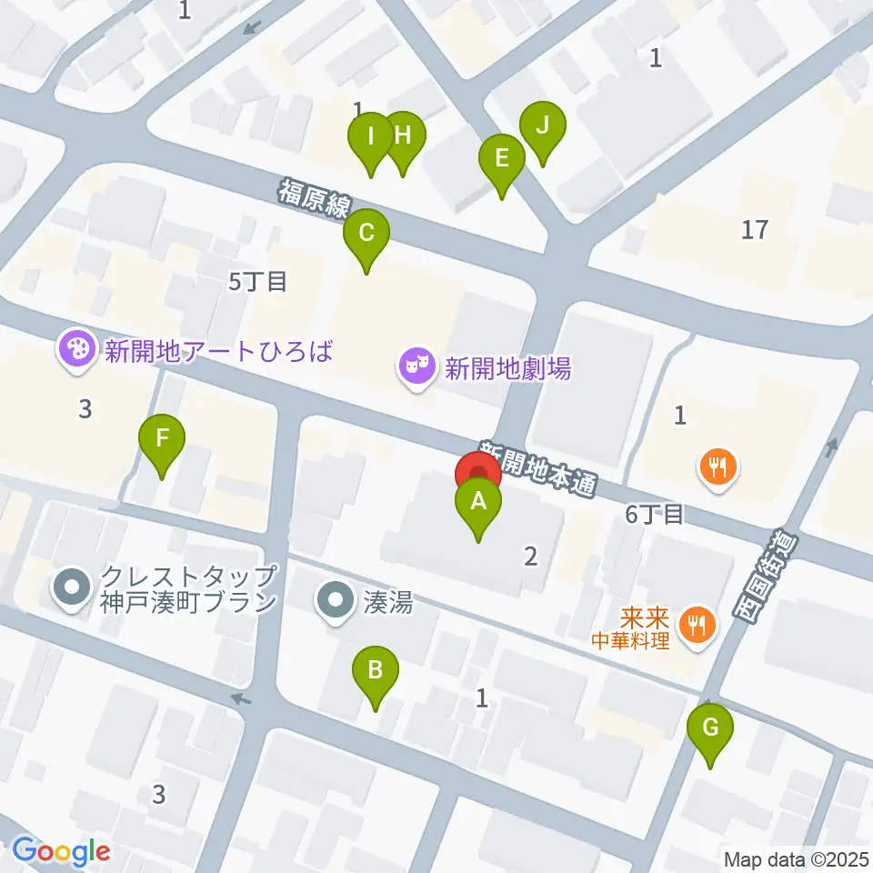 Cinema KOBE周辺の駐車場・コインパーキング一覧地図
