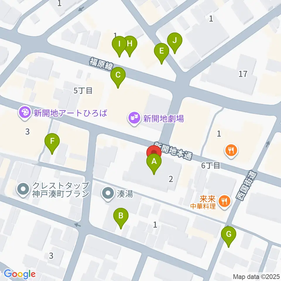 Cinema KOBE周辺の駐車場・コインパーキング一覧地図