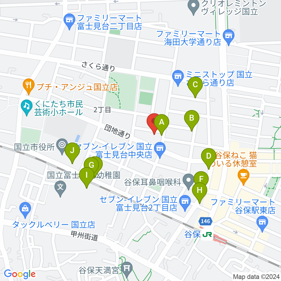 スタジオ・レニー周辺の駐車場・コインパーキング一覧地図