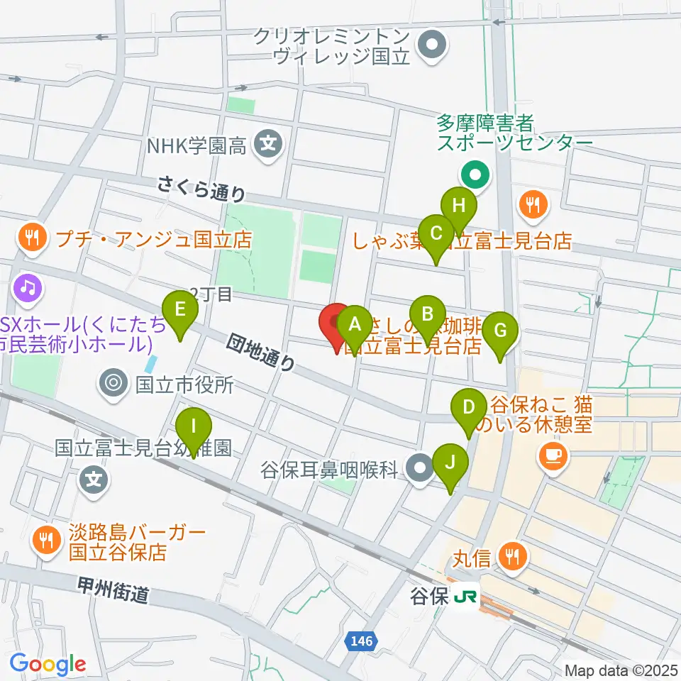 スタジオ・レニー周辺の駐車場・コインパーキング一覧地図