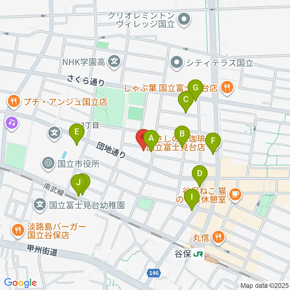 スタジオ・レニー周辺の駐車場・コインパーキング一覧地図