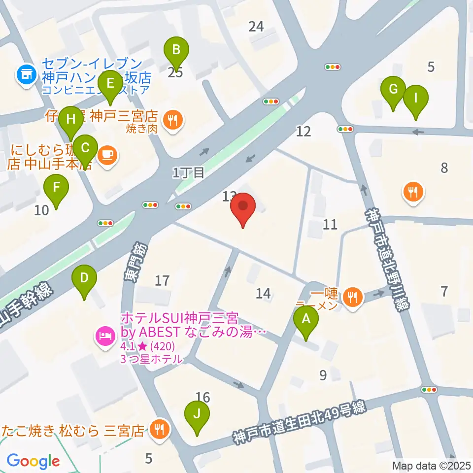 nagomibar周辺の駐車場・コインパーキング一覧地図