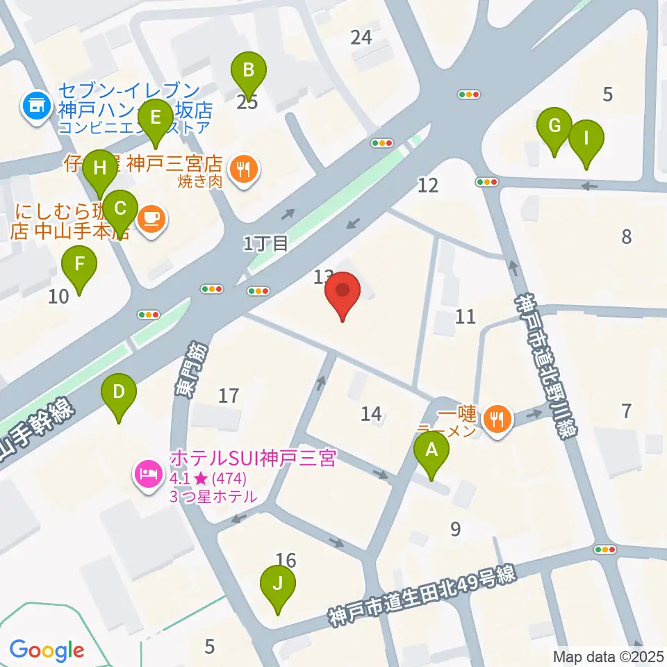 nagomibar周辺の駐車場・コインパーキング一覧地図