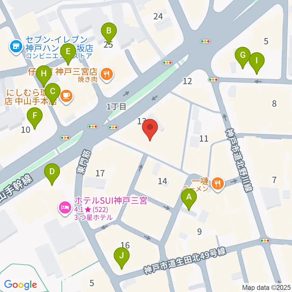 nagomibar周辺の駐車場・コインパーキング一覧地図