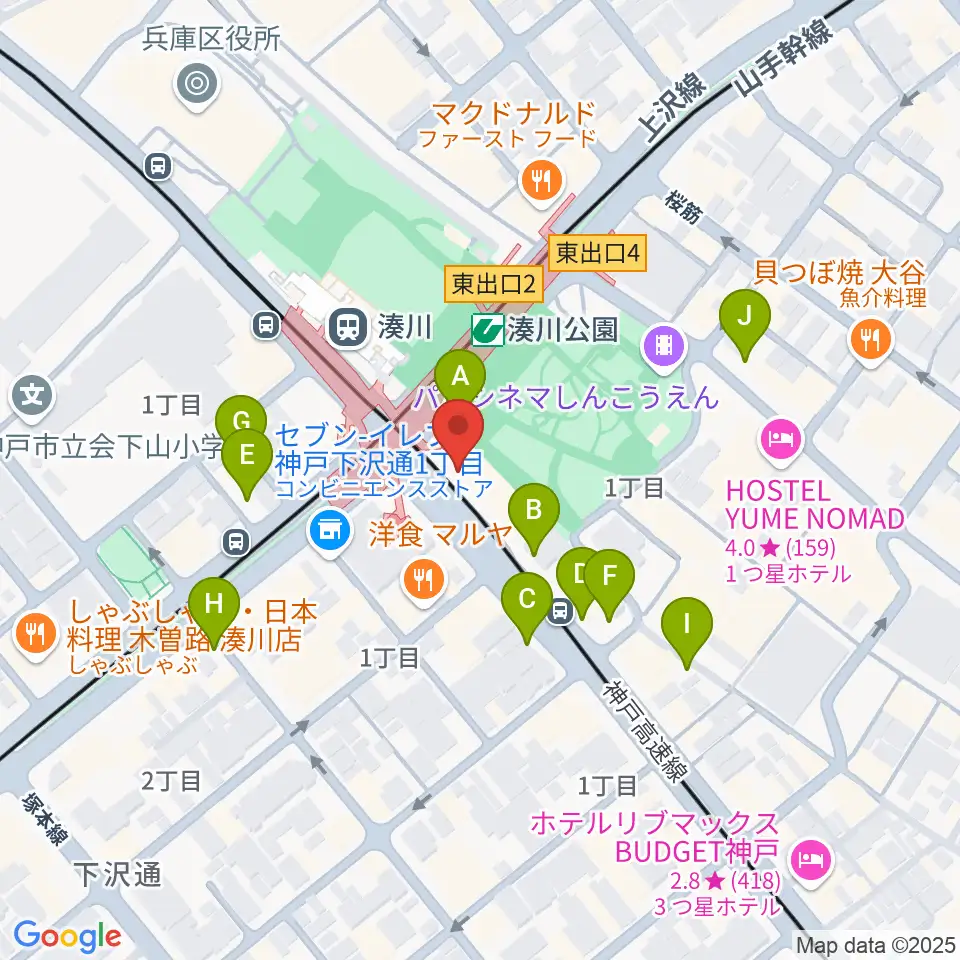 一番星食堂周辺の駐車場・コインパーキング一覧地図