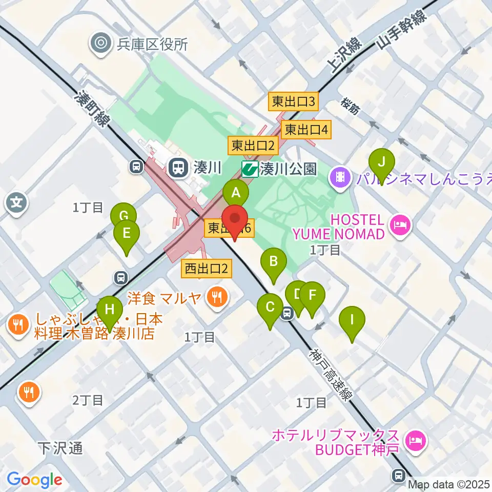 一番星食堂周辺の駐車場・コインパーキング一覧地図