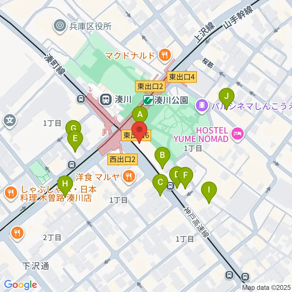 一番星食堂周辺の駐車場・コインパーキング一覧地図