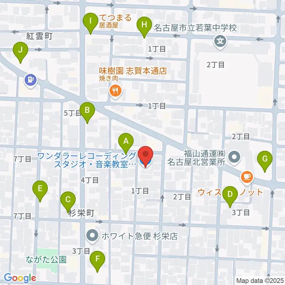 Wanderer Studio周辺の駐車場・コインパーキング一覧地図