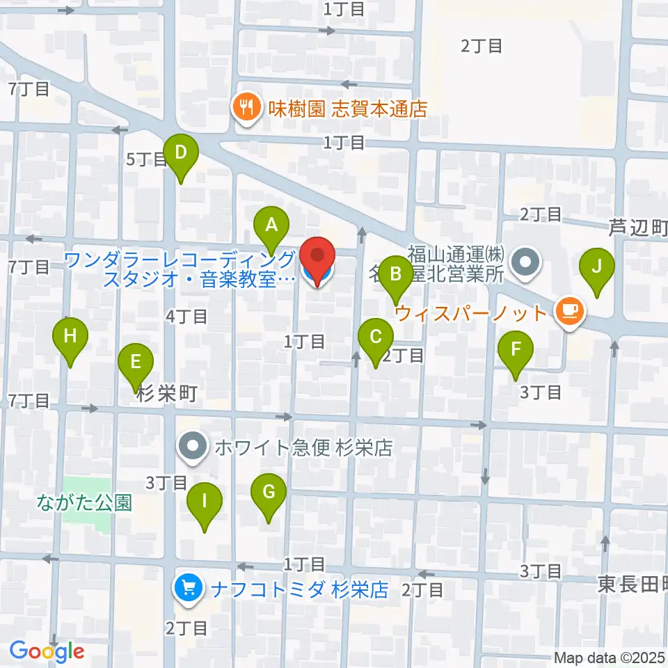 Wanderer Studio周辺の駐車場・コインパーキング一覧地図