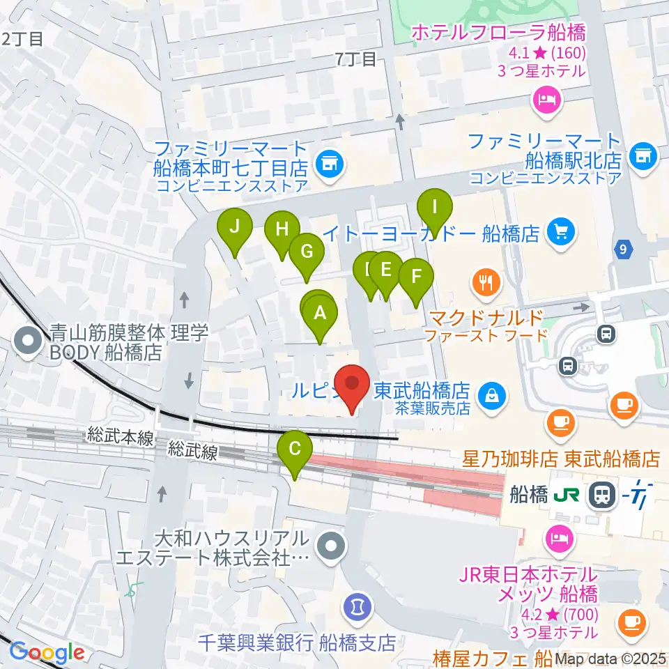 MUSIC PORTE周辺の駐車場・コインパーキング一覧地図