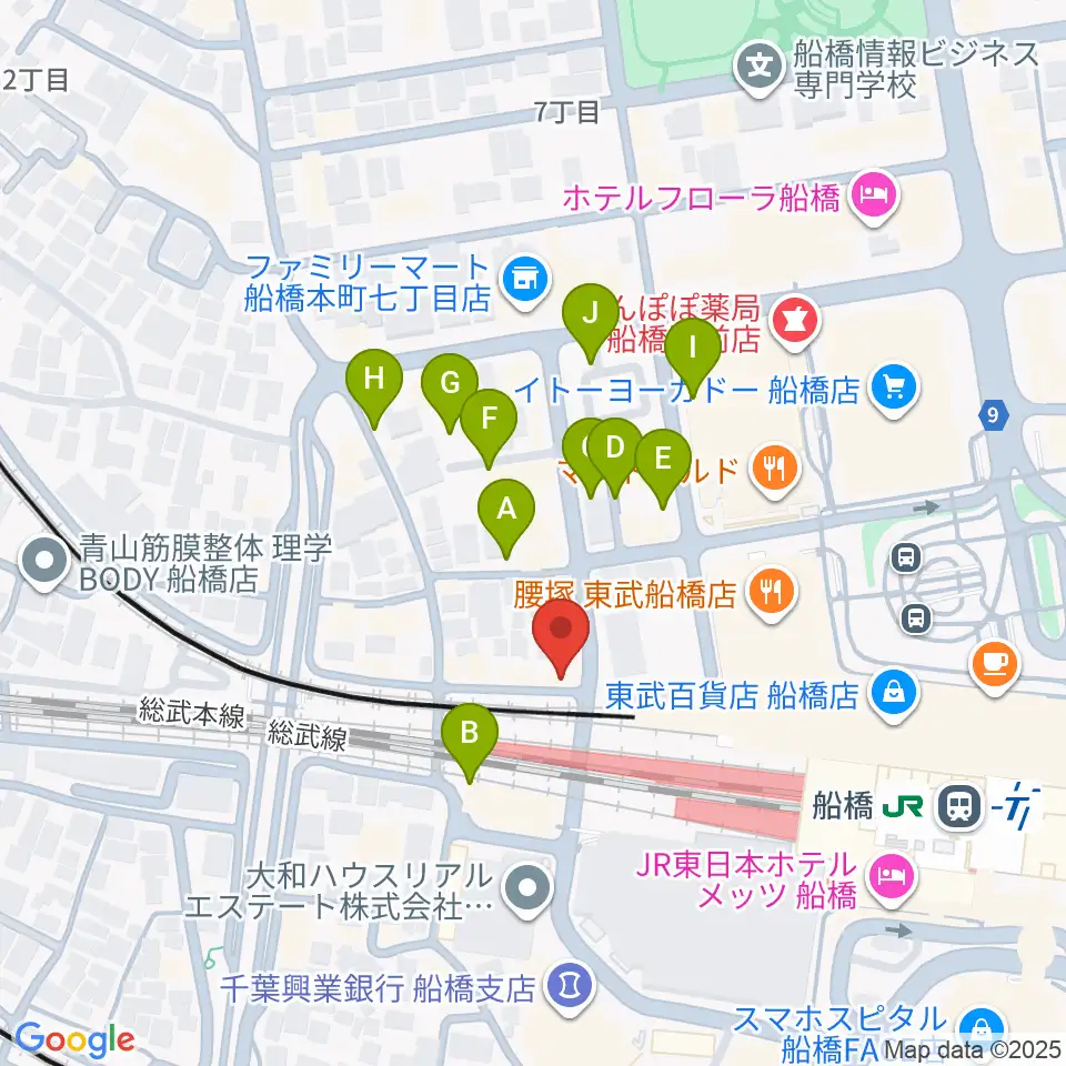 MUSIC PORTE周辺の駐車場・コインパーキング一覧地図