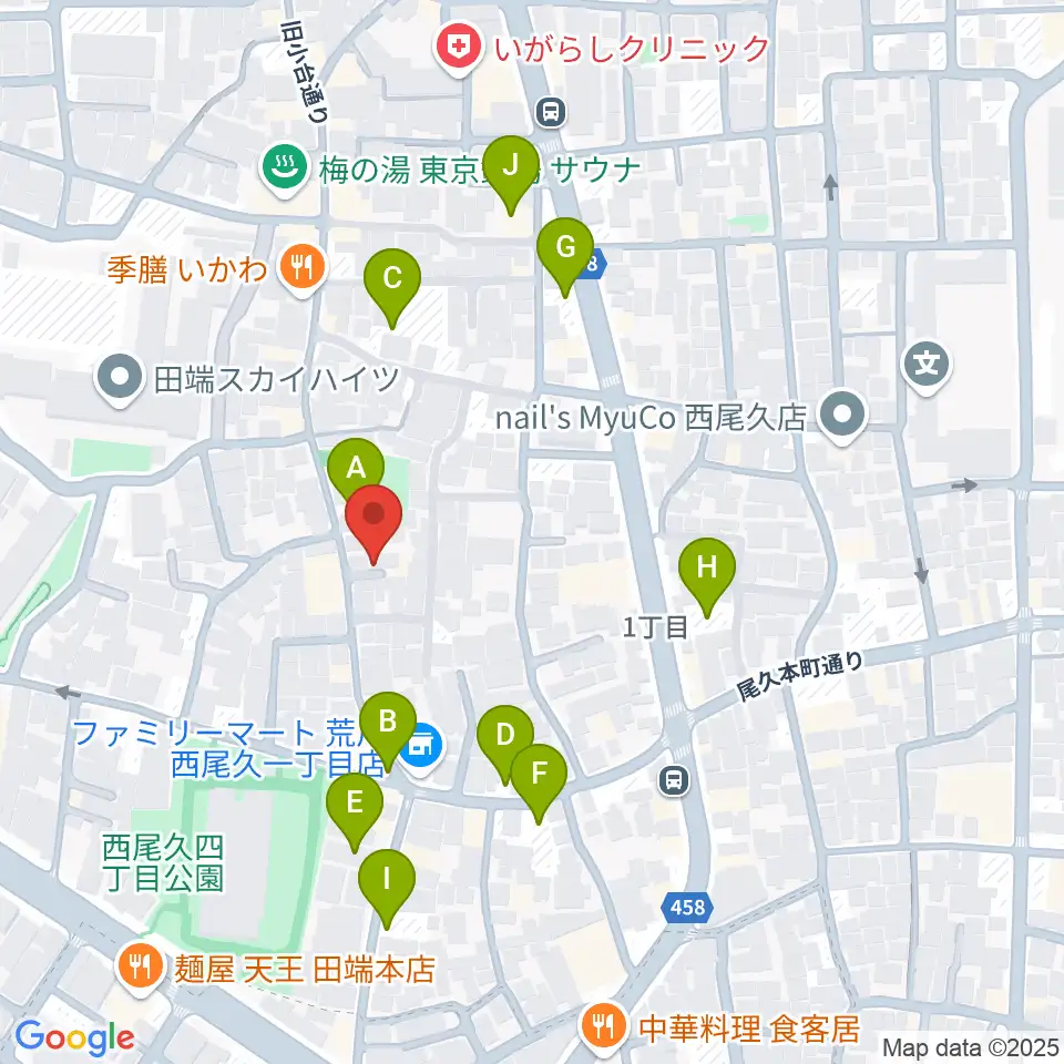 みらい音楽スタジオ周辺の駐車場・コインパーキング一覧地図