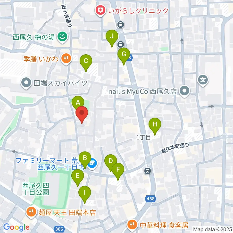 みらい音楽スタジオ周辺の駐車場・コインパーキング一覧地図
