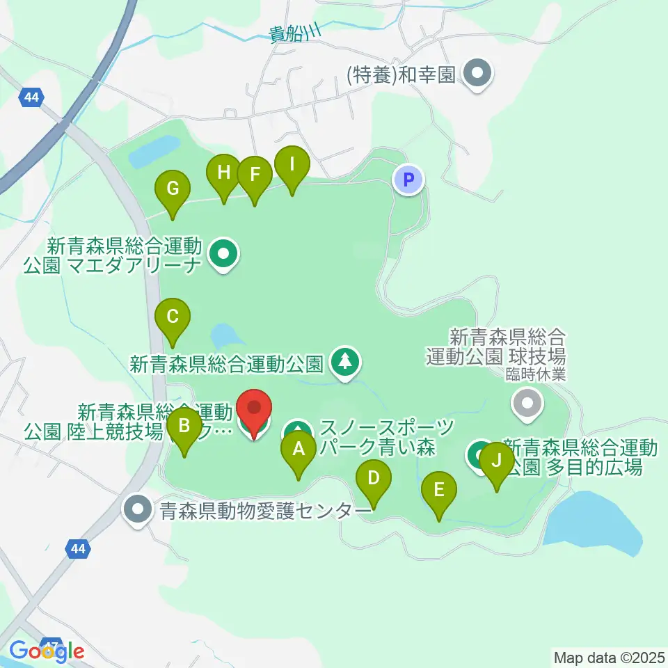 カクヒログループ アスレチックスタジアム周辺の駐車場・コインパーキング一覧地図