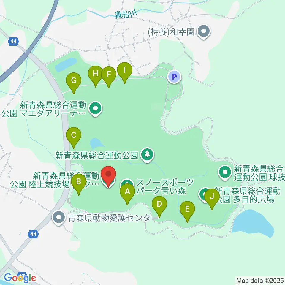 カクヒログループ アスレチックスタジアム周辺の駐車場・コインパーキング一覧地図