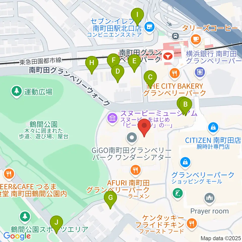 109シネマズグランベリーパーク周辺の駐車場・コインパーキング一覧地図