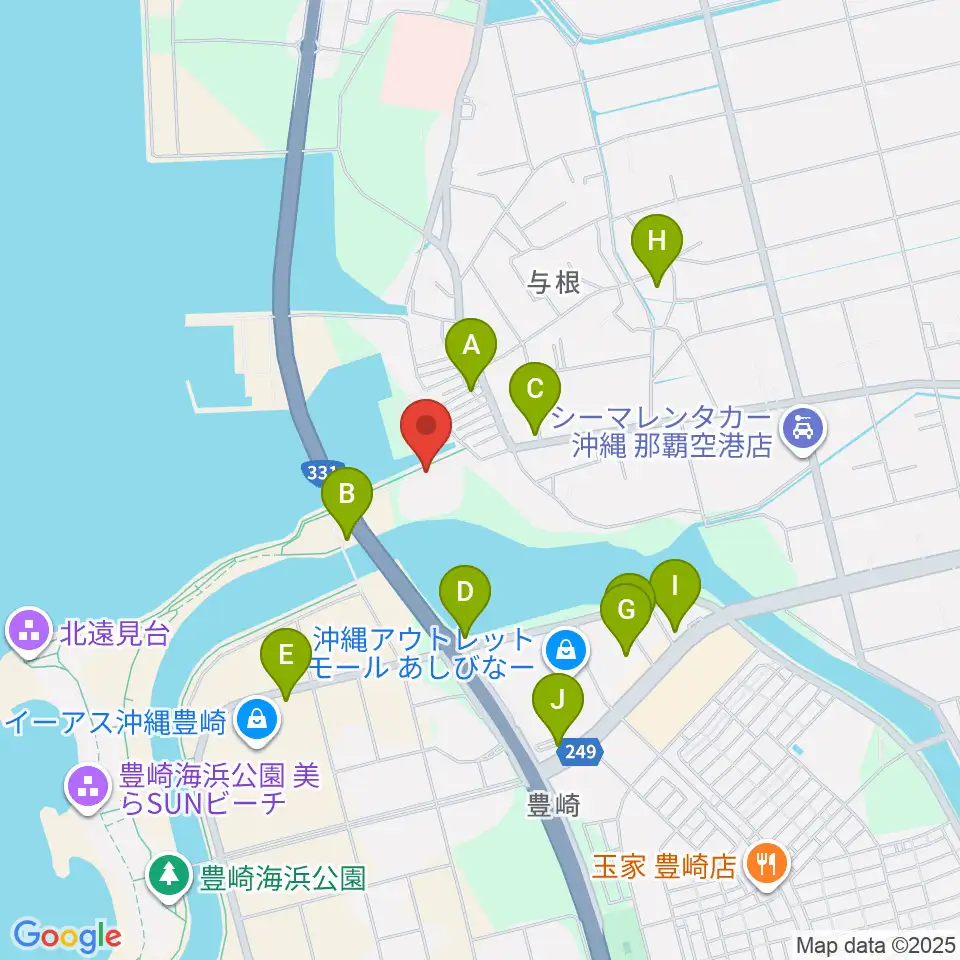 豊見城市民体育館周辺の駐車場・コインパーキング一覧地図