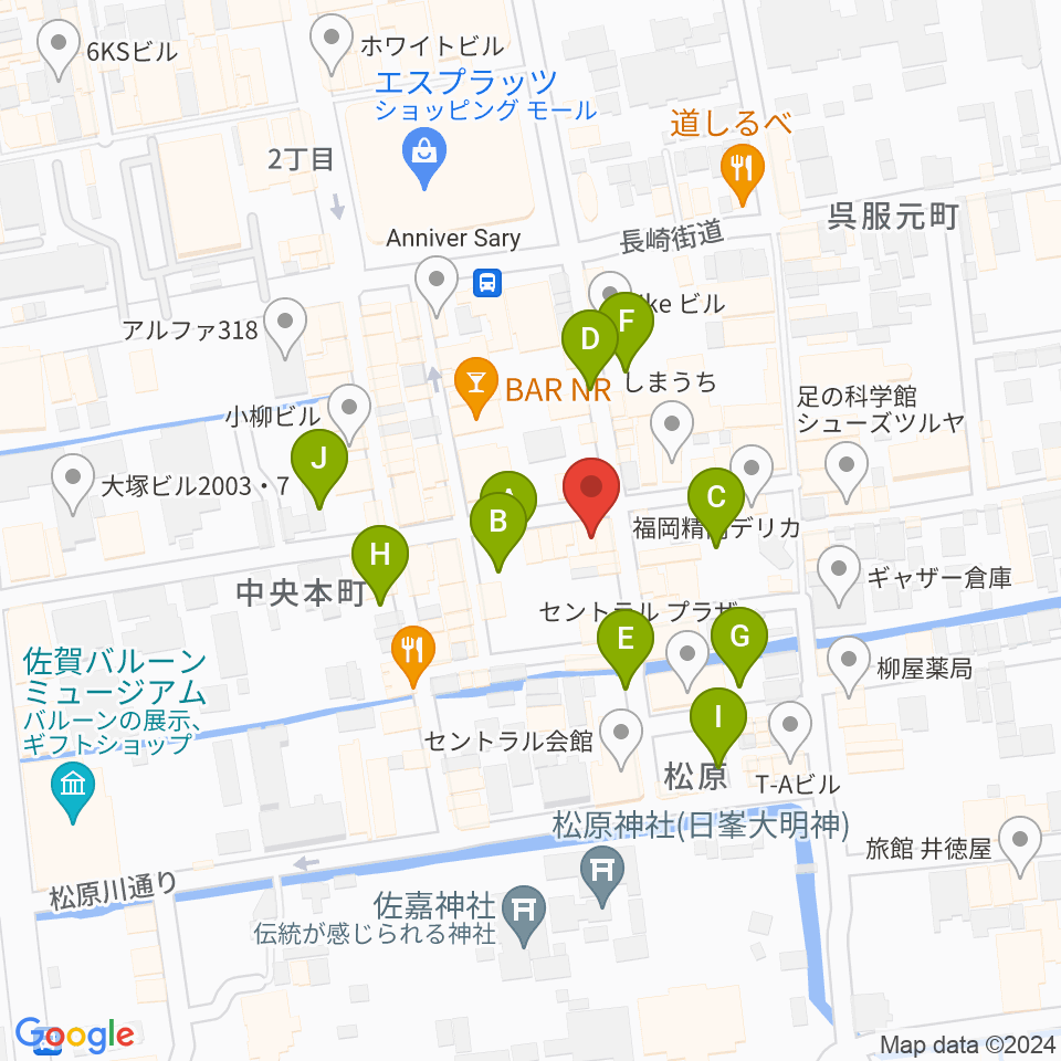 佐賀417周辺の駐車場・コインパーキング一覧地図
