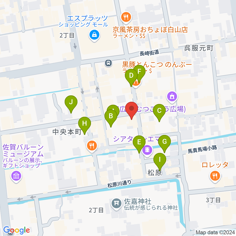 佐賀417周辺の駐車場・コインパーキング一覧地図