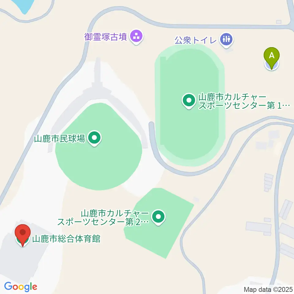 山鹿市総合体育館周辺の駐車場・コインパーキング一覧地図