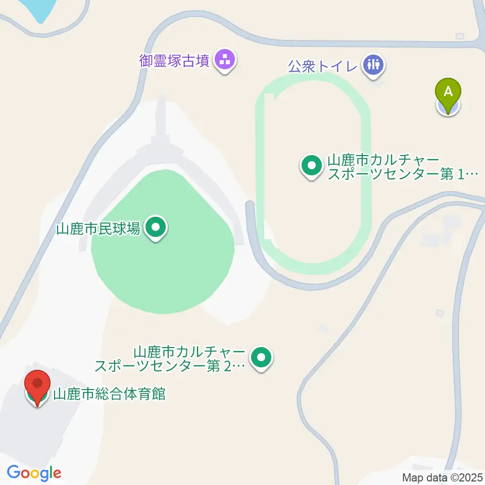 山鹿市総合体育館周辺の駐車場・コインパーキング一覧地図