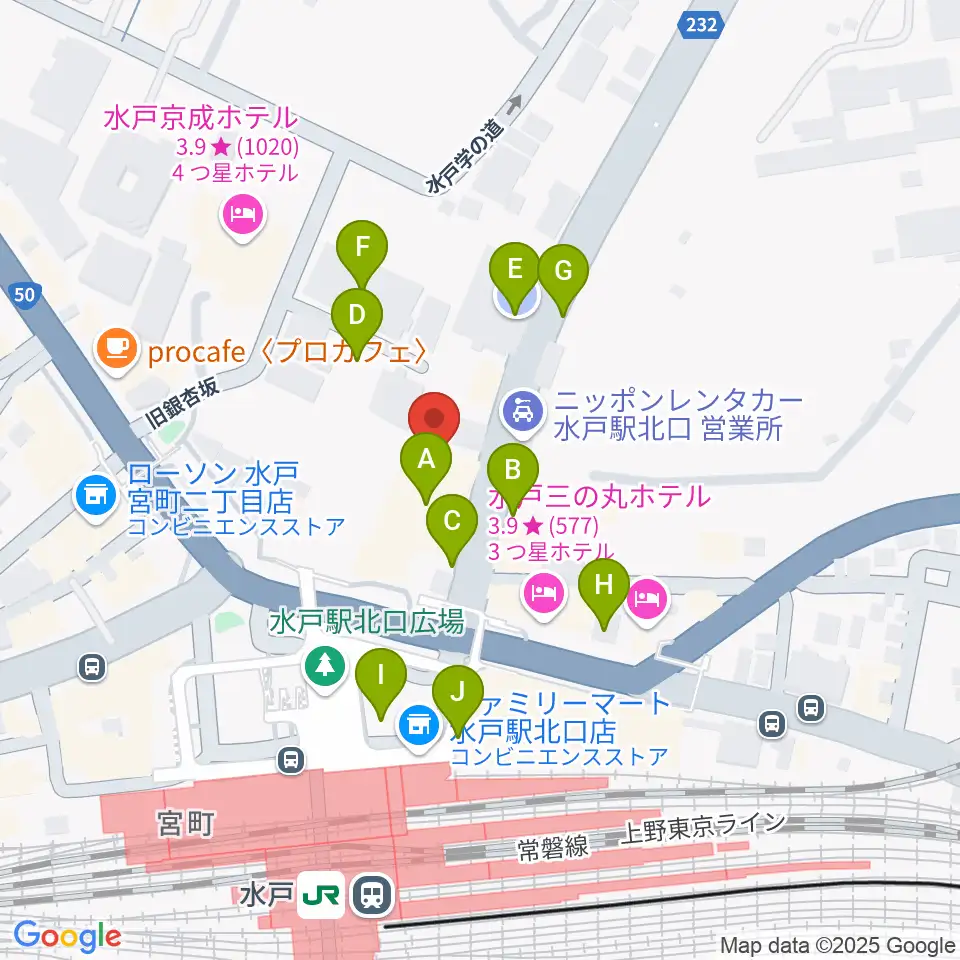 駿優教育会館大ホール周辺の駐車場・コインパーキング一覧地図