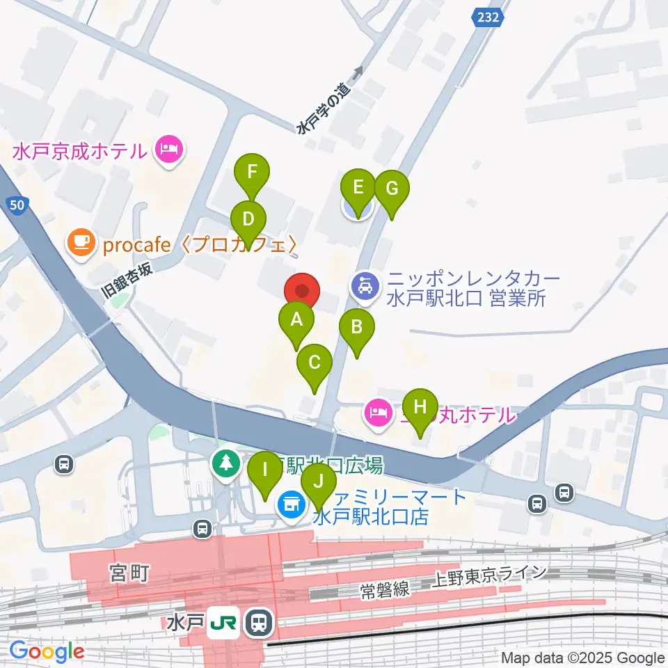 駿優教育会館大ホール周辺の駐車場・コインパーキング一覧地図