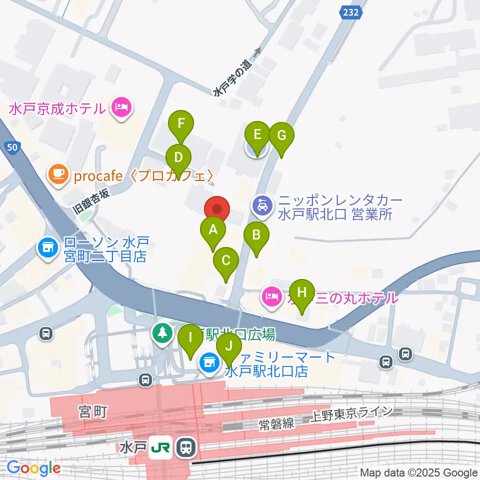 駿優教育会館大ホール周辺の駐車場・コインパーキング一覧地図