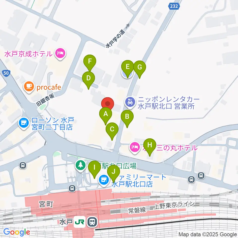 駿優教育会館大ホール周辺の駐車場・コインパーキング一覧地図